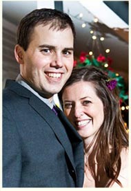 Erin and Jason - a happy Stone Mountain Wedding Couple